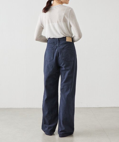 BEARDSLEY（ビアズリー）の「《LEVAR》裾フレアジーンズ（ダークネイビー）（デニムパンツ・レディース・ネイビー・MEDIUM）」の12枚目の写真