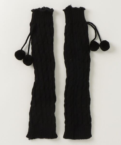 Vini（ヴィニ）の「ボンボン付きレッグウォーマー（レッグウォーマー・レディース・ホワイト/ブラック・FREE）」の9枚目の写真