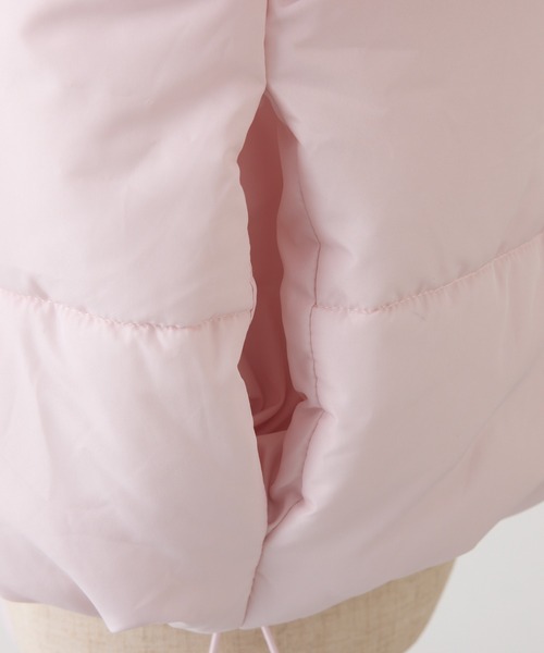 one after another NICE CLAUP(ワンアフターアナザーナイスクラップ)の「【今すぐお届け可能!】フード付きショートフェイクダウンジャケット(ダウンジャケット/コート・レディース・ピンク/ブラック/アイボリー/サックスブルー・FREE)」の9枚目の写真