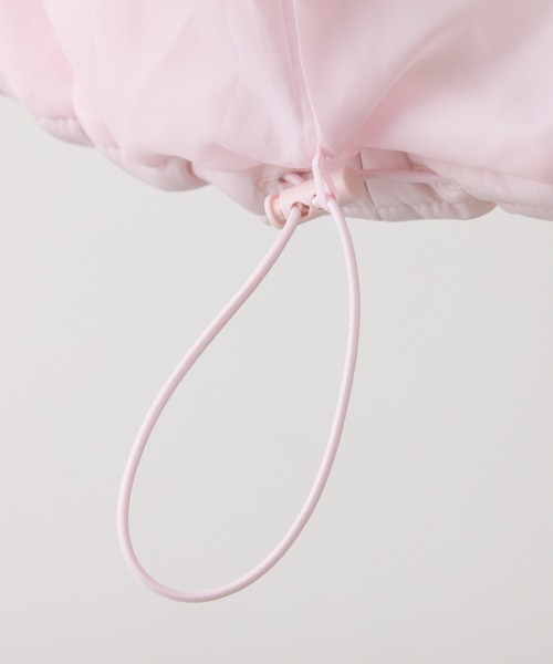 one after another NICE CLAUP(ワンアフターアナザーナイスクラップ)の「【今すぐお届け可能!】フード付きショートフェイクダウンジャケット(ダウンジャケット/コート・レディース・ピンク/ブラック/アイボリー/サックスブルー・FREE)」の14枚目の写真