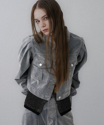 HARE | フロッキーデニムジャケット(HARE)(デニムジャケット)