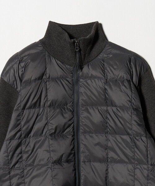 12/14まで限定値下げ：TAION ニットスリーブ ダウンジャケット ブラック TAION＞ニット スリーブ ダウンジャケット（ダウンジャケット/コート