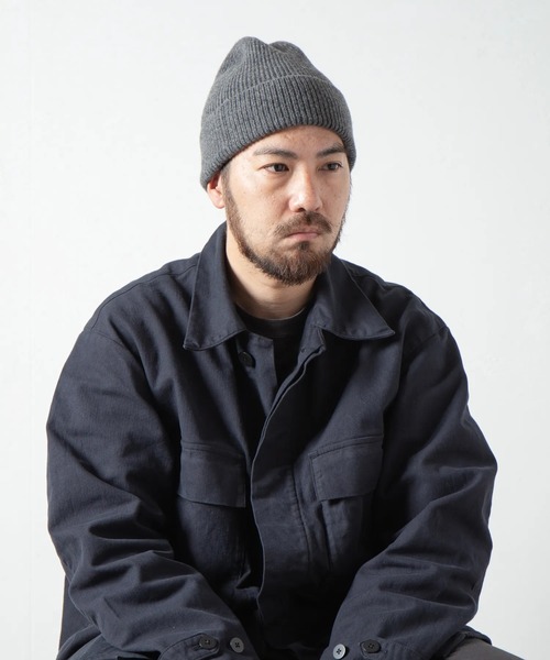 RACAL（ラカル）の「【RACAL/ラカル】Cashmere Blend Knit Watch（キャップ・メンズ・ブラック/ダークグレー・FREE）」の3枚目の写真