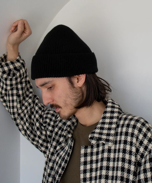 RACAL（ラカル）の「【RACAL/ラカル】Cashmere Blend Knit Watch（キャップ・メンズ・ブラック/ダークグレー・FREE）」の7枚目の写真