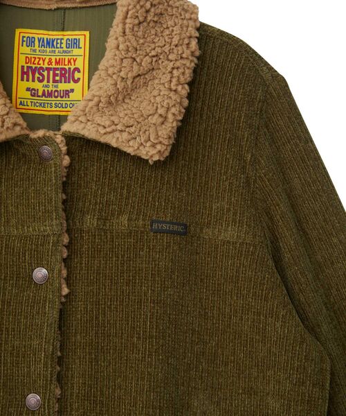 HYSTERIC GLAMOUR（ヒステリックグラマー）の「裏ボアステンカラーコート（ステンカラーコート・レディース・チャコールグレー/パープル/カーキ・FREE）」の8枚目の写真