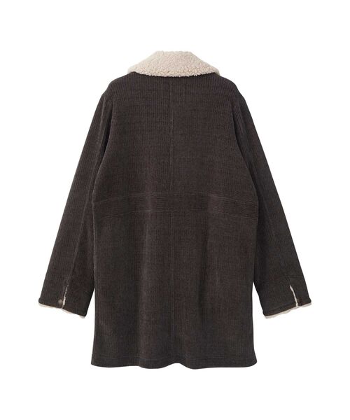 HYSTERIC GLAMOUR（ヒステリックグラマー）の「裏ボアステンカラーコート（ステンカラーコート・レディース・チャコールグレー/パープル/カーキ・FREE）」の9枚目の写真