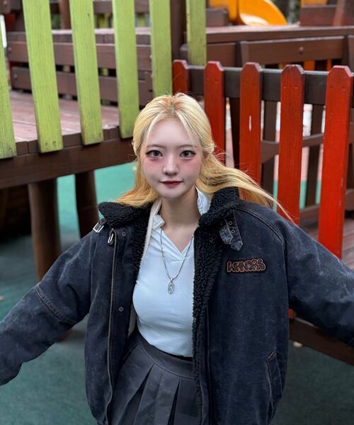 WKNDRS(ウィーキャンドース)の「DENIM SHERPA JK (BLACK)(その他アウター・レディース・その他・MEDIUM/LARGE/X-LARGE)」の11枚目の写真