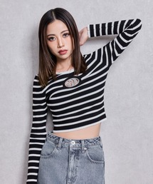 【ZOZO限定カラーあり】GD bijou MOLD ニットトップス