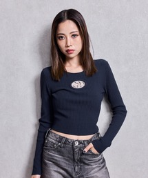 GYDA（ジェイダ）の「【ZOZO限定カラーあり】GD bijou MOLD ニットトップス（ニット/セーター）」