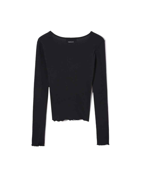 RENSE(レンセ)の「V-wrap Button Long Sleeve Black(Tシャツ/カットソー・レディース・その他・OS)」の5枚目の写真