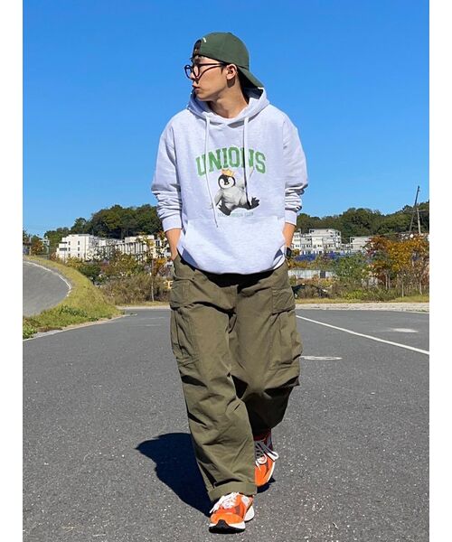 GAKKAI UNIONS（ガッカイユニオンズ）の「エンペラークラブ フードパーカー ホワイトメランジ（パーカー・レディース・その他・MEDIUM/LARGE）」の12枚目の写真