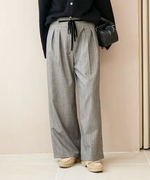 le.coeur blanc | ヘリンボーンベロアリボンパンツ(その他パンツ)