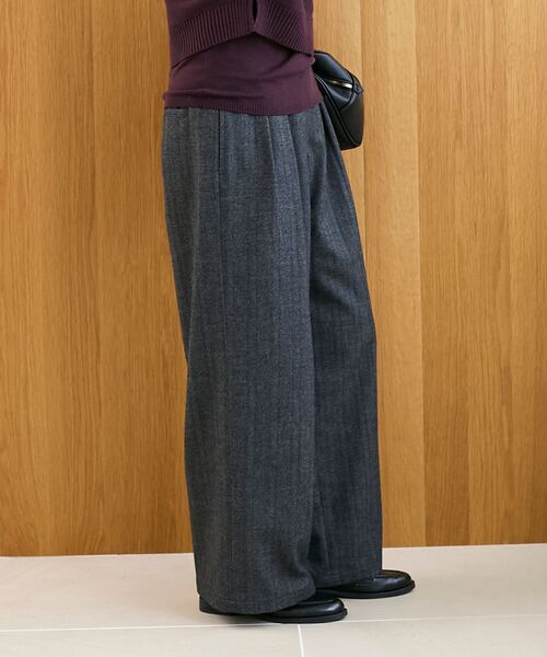 le.coeur blanc（ルクールブラン）の「ヘリンボーンベロアリボンパンツ（その他パンツ・レディース・グレー系その他/ブラウン系その他2・36/38）」の19枚目の写真