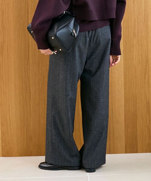 le.coeur blanc（ルクールブラン）の「ヘリンボーンベロアリボンパンツ（その他パンツ・レディース・グレー系その他/ブラウン系その他2・36/38）」の20枚目の写真