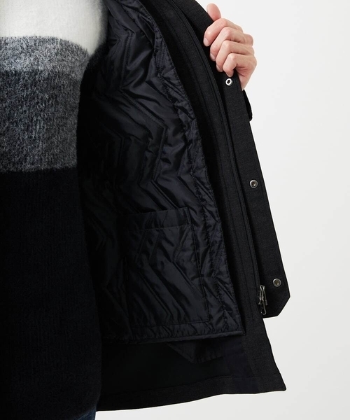 MK MICHEL KLEIN HOMME （エムケーミッシェルクランオム）の「【４サイズ展開/中綿ライナー付/３WAY】フード付きコート /TECEASY（モッズコート・メンズ・ネイビー/ボルドー/ダークグリーン・48/51/46）」の10枚目の写真