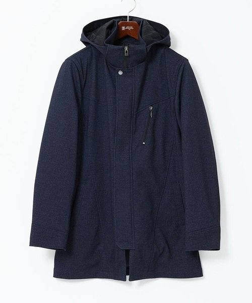 MK MICHEL KLEIN HOMME （エムケーミッシェルクランオム）の「【４サイズ展開/中綿ライナー付/３WAY】フード付きコート /TECEASY（モッズコート・メンズ・ネイビー/ボルドー/ダークグリーン・48/51/46）」の13枚目の写真