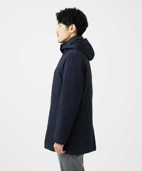 MK MICHEL KLEIN HOMME （エムケーミッシェルクランオム）の「【４サイズ展開/中綿ライナー付/３WAY】フード付きコート /TECEASY（モッズコート・メンズ・ネイビー/ボルドー/ダークグリーン・48/51/46）」の19枚目の写真