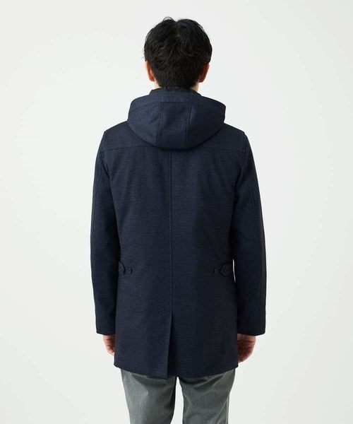 MK MICHEL KLEIN HOMME （エムケーミッシェルクランオム）の「【４サイズ展開/中綿ライナー付/３WAY】フード付きコート /TECEASY（モッズコート・メンズ・ネイビー/ボルドー/ダークグリーン・48/51/46）」の20枚目の写真
