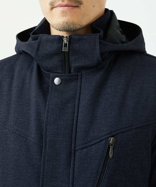 MK MICHEL KLEIN HOMME （エムケーミッシェルクランオム）の「【４サイズ展開/中綿ライナー付/３WAY】フード付きコート /TECEASY（モッズコート・メンズ・ネイビー/ボルドー/ダークグリーン・48/51/46）」の21枚目の写真