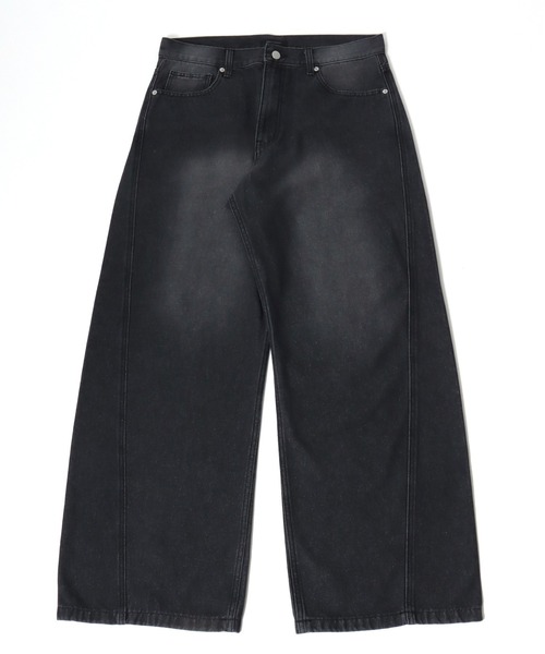 Salong hameu（サロン ハミュー）の「カーブシルエット デニムパンツ メンズ レディース ユニセックス（デニムパンツ・メンズ・ブルー系その他/グレー系その他/ブラウン系その他/ブラック系その他・S/M/L/LL）」の7枚目の写真