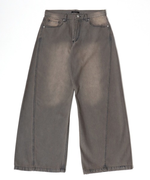 Salong hameu（サロン ハミュー）の「カーブシルエット デニムパンツ メンズ レディース ユニセックス（デニムパンツ・メンズ・ブルー系その他/グレー系その他/ブラウン系その他/ブラック系その他・S/M/L/LL）」の11枚目の写真