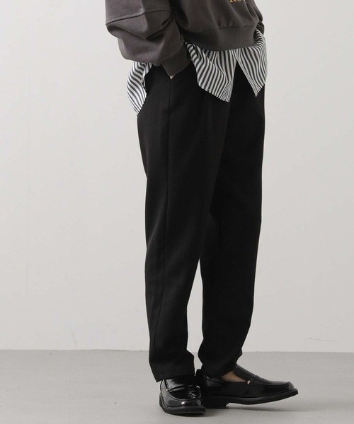 ドゥロワー ロングスカートタイト ツイード フリンジ 36 ネイビー 紺