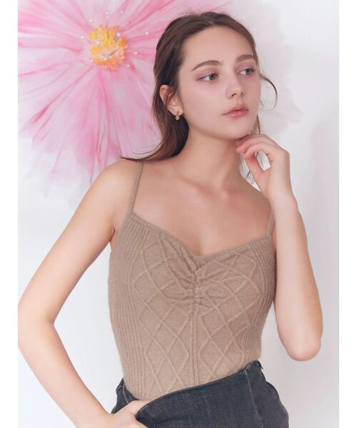 EATME（イートミー）の「ケーブルニットアンサンブル（ニット/セーター・レディース・ベージュ/オフホワイト/グレー・FREE）」の8枚目の写真