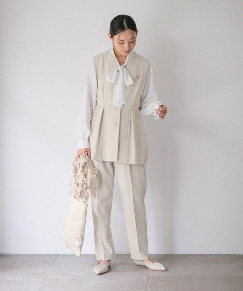 LOWRYS FARM（ローリーズファーム）の「ｄａｙｍｅジレ 628351（ベスト・レディース・ネイビー/アイボリー・LARGE/MEDIUM）」の9枚目の写真