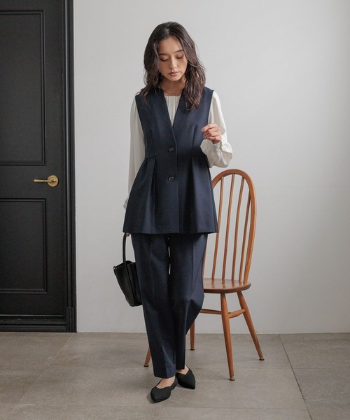 LOWRYS FARM（ローリーズファーム）の「ｄａｙｍｅジレ 628351（ベスト・レディース・ネイビー/アイボリー・LARGE/MEDIUM）」の14枚目の写真