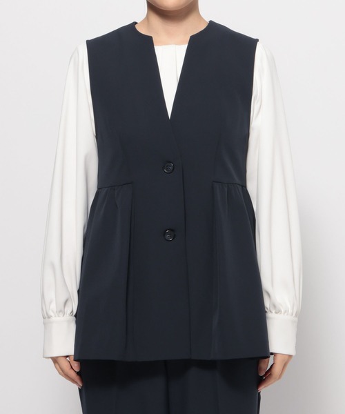 LOWRYS FARM（ローリーズファーム）の「ｄａｙｍｅジレ 628351（ベスト・レディース・ネイビー/アイボリー・LARGE/MEDIUM）」の20枚目の写真