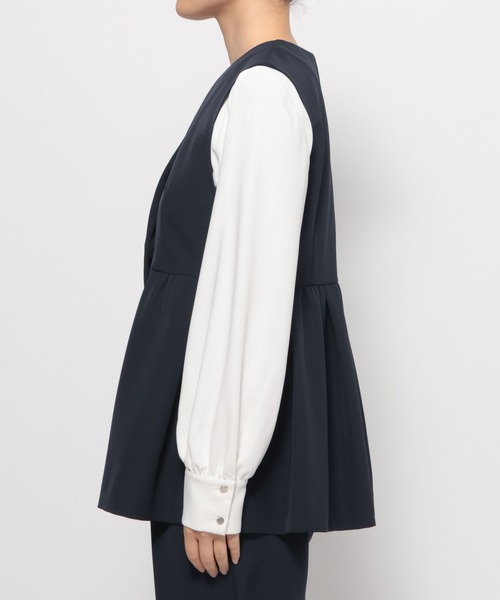 LOWRYS FARM（ローリーズファーム）の「ｄａｙｍｅジレ 628351（ベスト・レディース・ネイビー/アイボリー・LARGE/MEDIUM）」の21枚目の写真