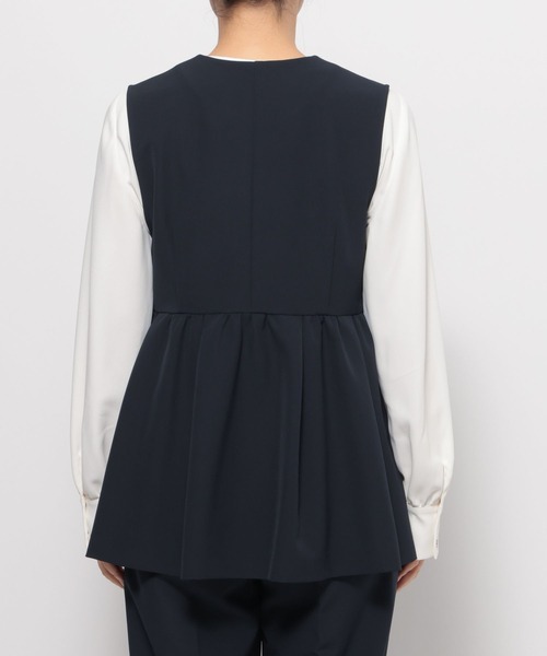 LOWRYS FARM（ローリーズファーム）の「ｄａｙｍｅジレ 628351（ベスト・レディース・ネイビー/アイボリー・LARGE/MEDIUM）」の22枚目の写真