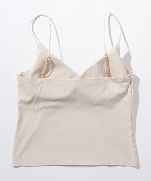 Lace Ladies(レースレディース)の「スパンコール ベルベット風 Vネック カップ付き キャミソール(キャミソール・レディース・ベージュ/アイボリー/ブラック・FREE)」の21枚目の写真