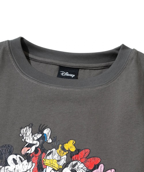 go slow caravan(ゴースローキャラバン)の「ミッキー & フレンズ プリントPO(Tシャツ/カットソー・レディース・ナチュラル/チャコールグレー・FREE)」の3枚目の写真