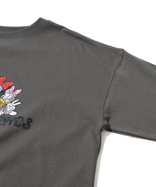 go slow caravan(ゴースローキャラバン)の「ミッキー & フレンズ プリントPO(Tシャツ/カットソー・レディース・ナチュラル/チャコールグレー・FREE)」の5枚目の写真