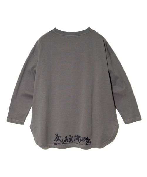 go slow caravan(ゴースローキャラバン)の「ミッキー & フレンズ プリントPO(Tシャツ/カットソー・レディース・ナチュラル/チャコールグレー・FREE)」の9枚目の写真