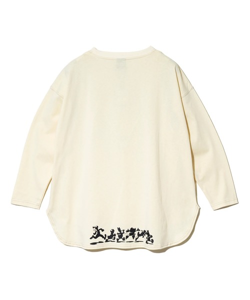 go slow caravan(ゴースローキャラバン)の「ミッキー & フレンズ プリントPO(Tシャツ/カットソー・レディース・ナチュラル/チャコールグレー・FREE)」の12枚目の写真