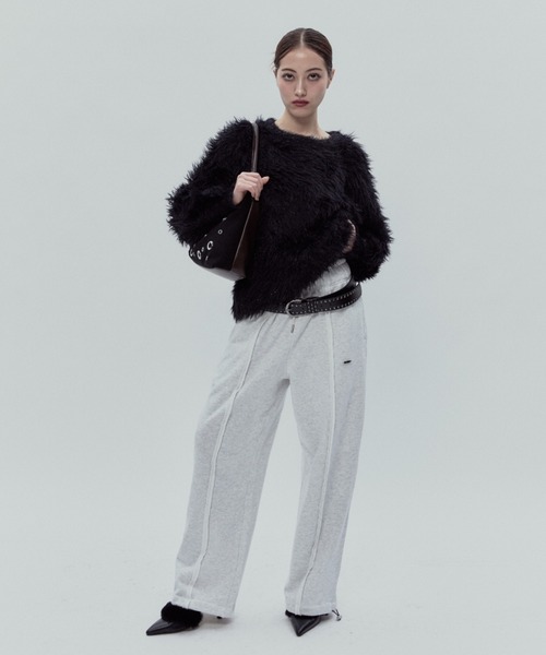 BLONDEY（ブロンディ）の「ラメシャギーニットトップス（ニット/セーター・レディース・ブラック/ホワイト/ベージュ・FREE）」の13枚目の写真