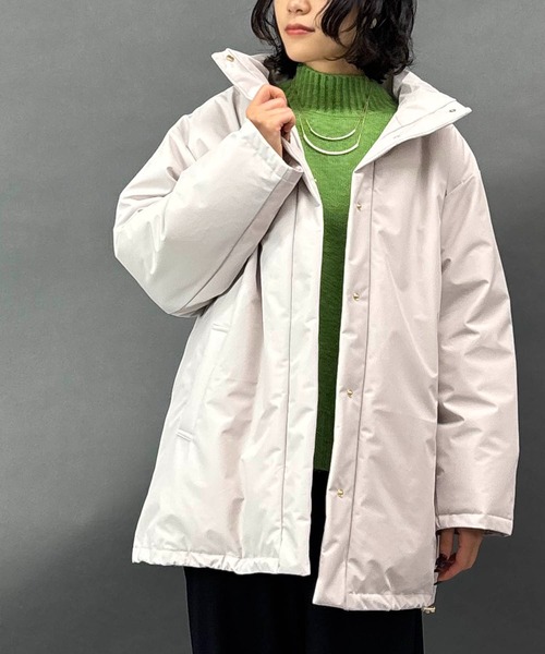 セール】ファーライナー付きドロストダウンブルゾン（ダウンジャケット