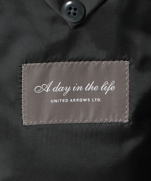A DAY IN THE LIFE UNITED ARROWS(アデイインザライフユナイテッドアローズ)の「メランジ ミルド ジャージー 2ボタンジャケット-セットアップ対応-<A DAY IN THE LIFE>(テーラードジャケット・メンズ・オリーブ/ネイビー/ダークグレー・L/S/XL/M)」の18枚目の写真