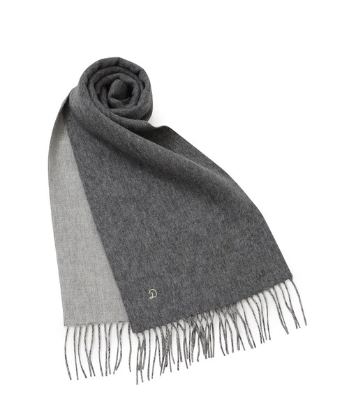 DRESSTERIOR(ドレステリア)の「カシミヤ混リバーシブルバイカラーストール(ストール/ショール・レディース・ライトグレー系9/ピンク/サックスブルー・00)」の1枚目の写真