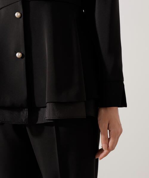 PROPORTION BODY DRESSING（プロポーションボディドレッシング）の「＜セットアップ対応＞ペプラムジャケット / 1216155001（セットアップ・レディース・ベージュ/ブラック・MEDIUM/P/S/SMALL）」の19枚目の写真