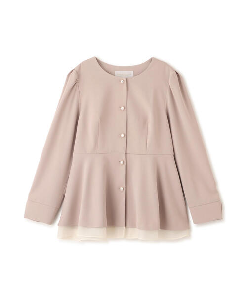 セットアップ対応＞ペプラムジャケット / 1216155001（セットアップ
