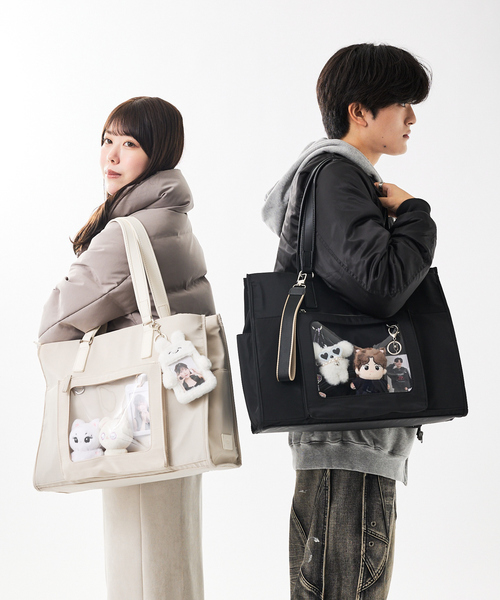 LOWELL things（ロウェル　シングス）の「【推し活】NEWオシゴトトートL/推し活バッグ/遠征バッグ/通勤通学バッグ/ビジネスバッグ（トートバッグ・レディース・ブラック/アイボリー・フリー）」の21枚目の写真