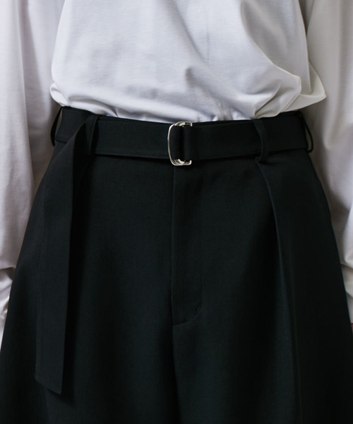 Lui's(ルイス)の「ベルテッドダブルクロスバルーンカーブスラックスパンツ(スラックス・メンズ・チャコールグレー/ブラック/グレー・S/M)」の22枚目の写真