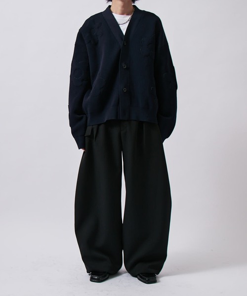 Lui's(ルイス)の「ベルテッドダブルクロスバルーンカーブスラックスパンツ(スラックス・メンズ・チャコールグレー/ブラック/グレー・S/M)」の10枚目の写真