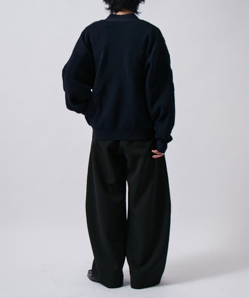 Lui's(ルイス)の「ベルテッドダブルクロスバルーンカーブスラックスパンツ(スラックス・メンズ・チャコールグレー/ブラック/グレー・S/M)」の11枚目の写真