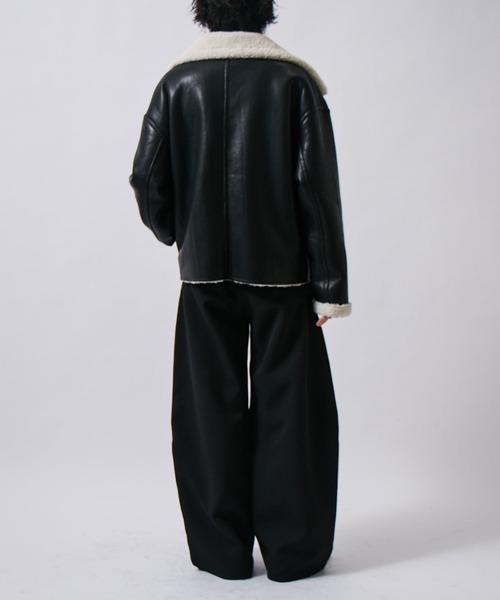 Lui's(ルイス)の「ベルテッドダブルクロスバルーンカーブスラックスパンツ(スラックス・メンズ・チャコールグレー/ブラック/グレー・S/M)」の13枚目の写真