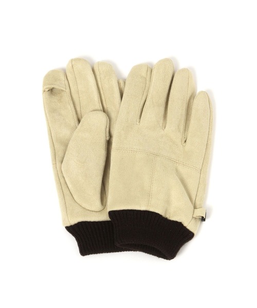 BAYFLOW（ベイフロー）の「フェイクスエードグローブ（手袋・メンズ・グレー/ベージュ/ブラック/ブラウン・FREE）」の4枚目の写真