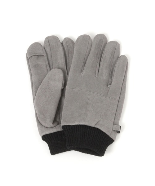 BAYFLOW（ベイフロー）の「フェイクスエードグローブ（手袋・メンズ・グレー/ベージュ/ブラック/ブラウン・FREE）」の3枚目の写真